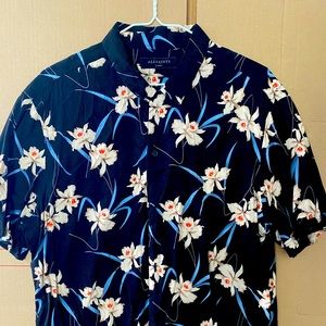 Allsaints - men’s floral print camp shirt